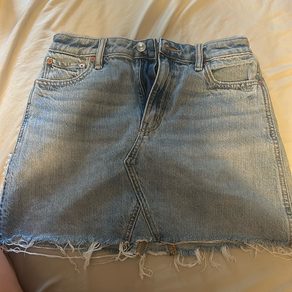 Medium/ light wash jean skirt size 2